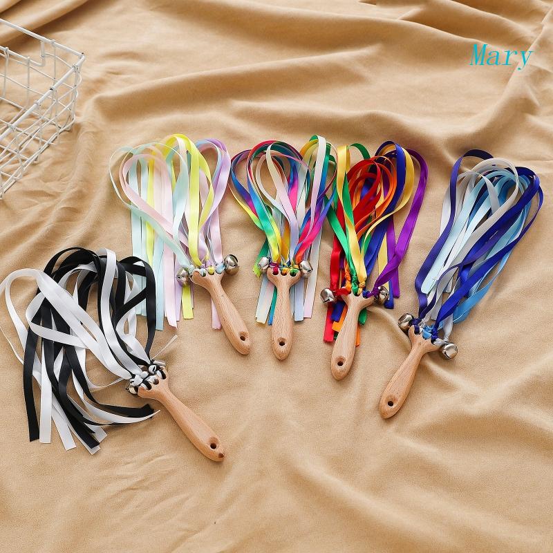 Đồ Chơi Lục Lạc Cầm Tay Mini In Họa Tiết Ruy Băng Đáng Yêu Cho Bé