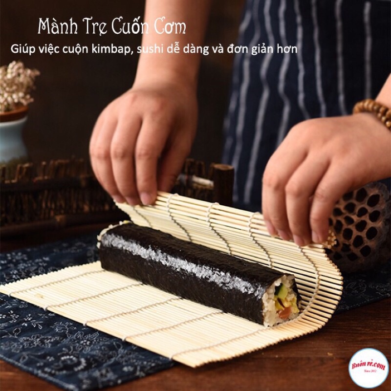 Mành cuộn súhi, kimbap, cơm cuộn tiện dụng 24x24cm