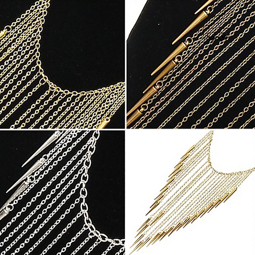 vòng cổ Dáng Dài Phối Đinh Tán Thời Trang Cá Tính Cho Nữ