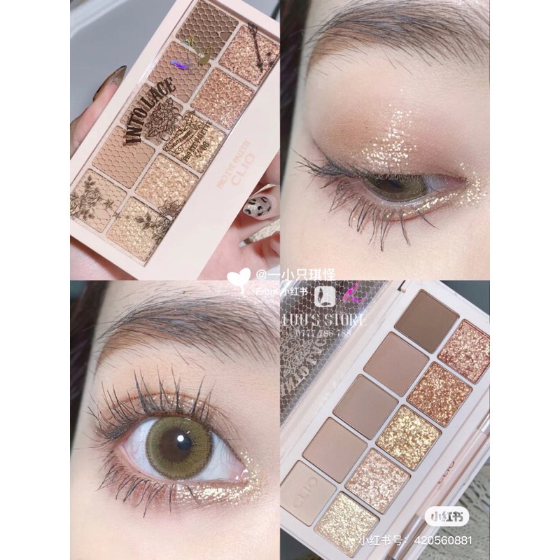 Phấn mắt CLIO Clio Pro Eye Palette 10 ô kèm cọ sale 60%