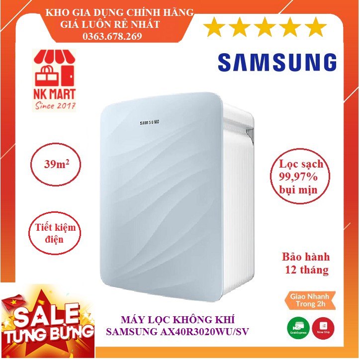 Máy lọc không khí Samsung AX40R3020WU/SV