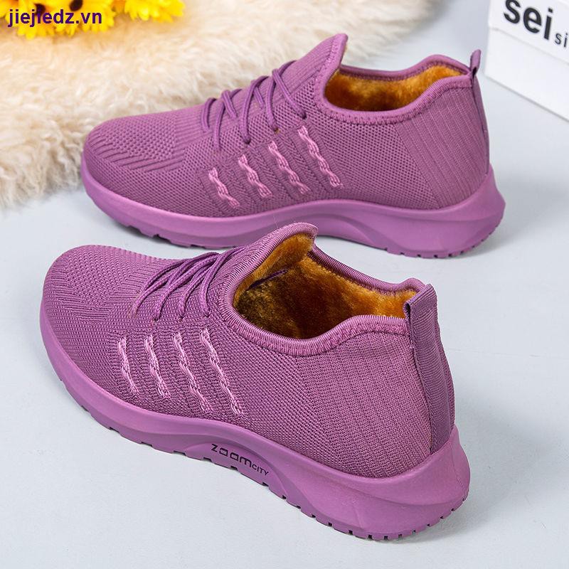 Giày thể thao cotton chống trượt thời trang mùa đông trẻ trung cho nữ