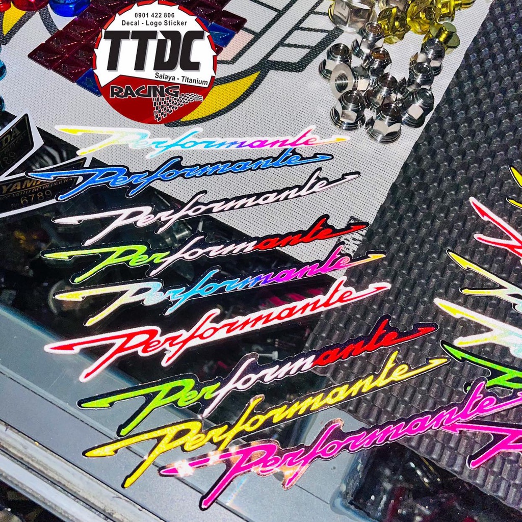 [ 1 cặp ] Tem Phản Quang Dán Phuộc Performante ✌