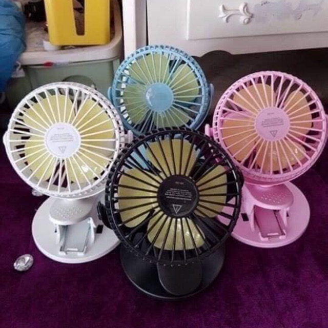 Quạt kẹp mini tích điện