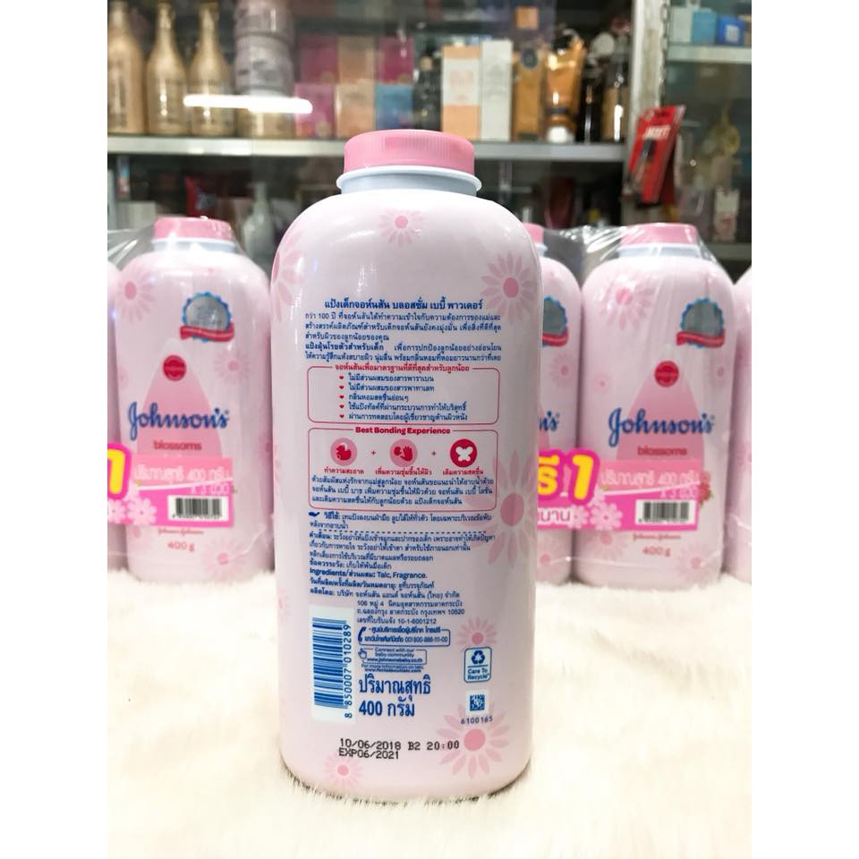 Phấn rôm cho bé sơ sinh 180g JOHNSON'S Baby Powder Thái Lan mẫu mới