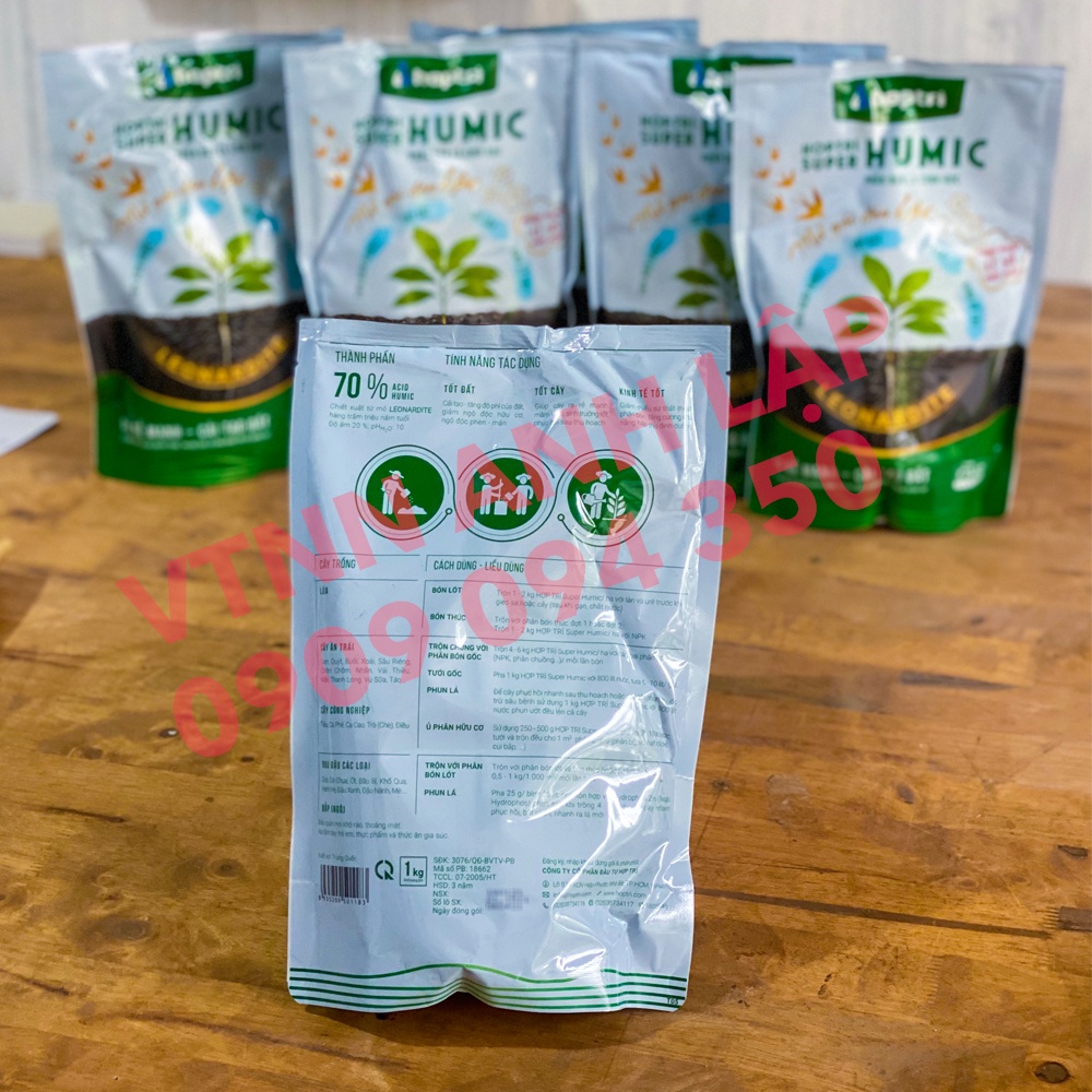 Phân bón lá sinh học SUPER HUMIC 1kg dạng bột - HỢP TRÍ