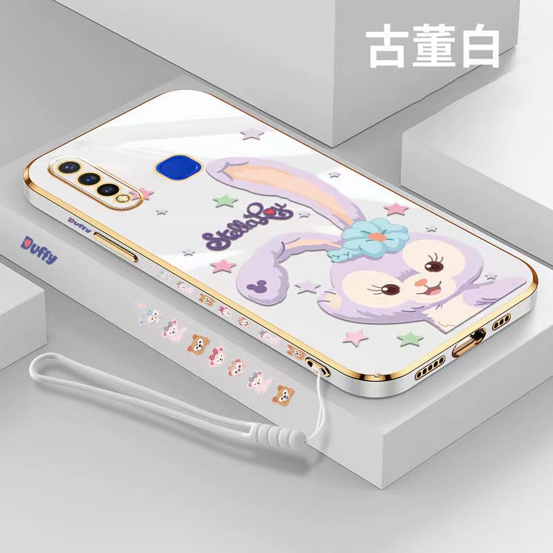 Realme 8 5G 7 7 Pro 8 4G 7i C17 5 5i 5s 6i 8 Pro 3 3i V13 V5 X K3 GT MASTER Straight Edge 90° Electroplating Cartoon Couple Phone Case