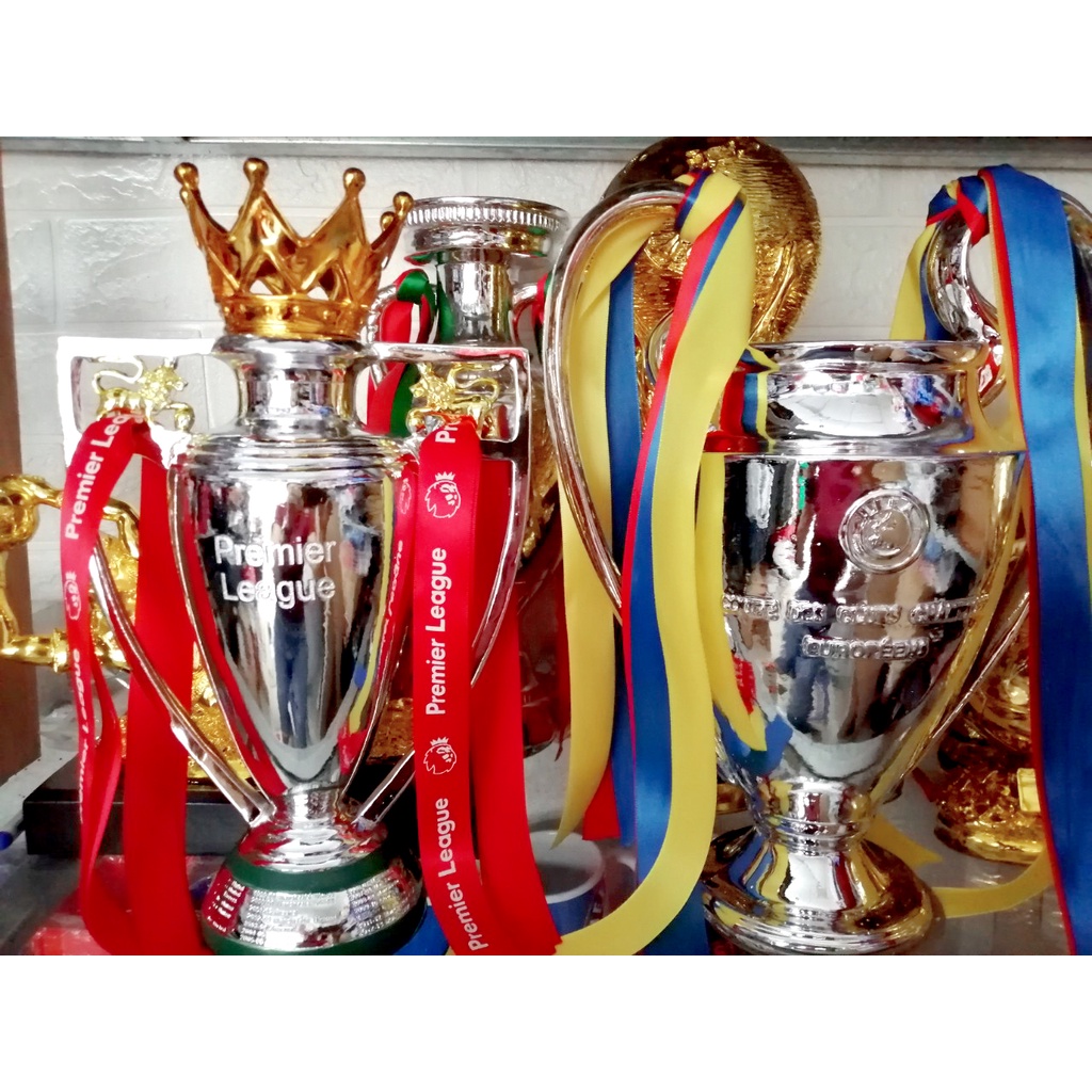 Mô hình cup bóng đá 15-16cm ngoại hạng Anh và các  giải đấu