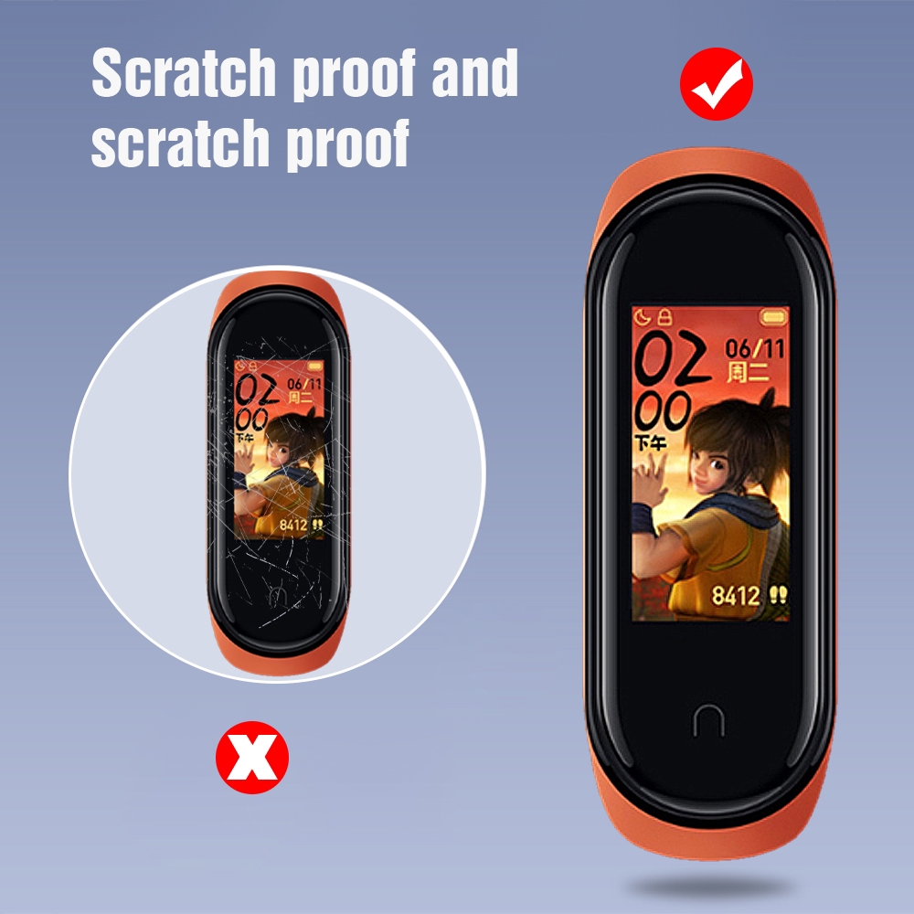 Miếng Dán Màn Hình Bằng Tpu Mềm Trong Suốt Cho Xiaomi Mi Band 5
