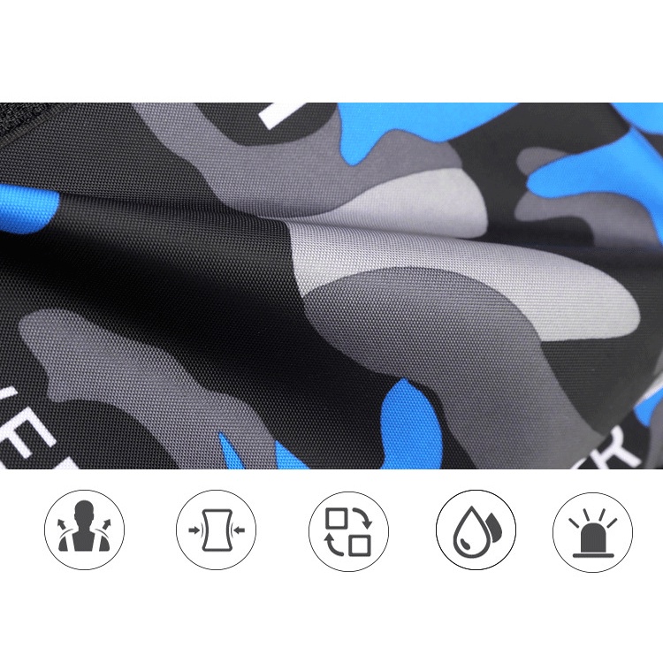 Balo nam cấp 2, 3 sinh viên đi học, đi chơi du lịch, cặp học sinh phong cách cá tính màu loang