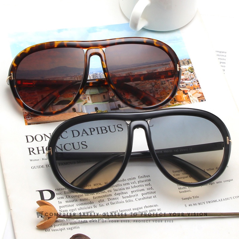 Kính Chống Nắng Gọng Lớn Thời Trang Phương Tây Cổ Điển