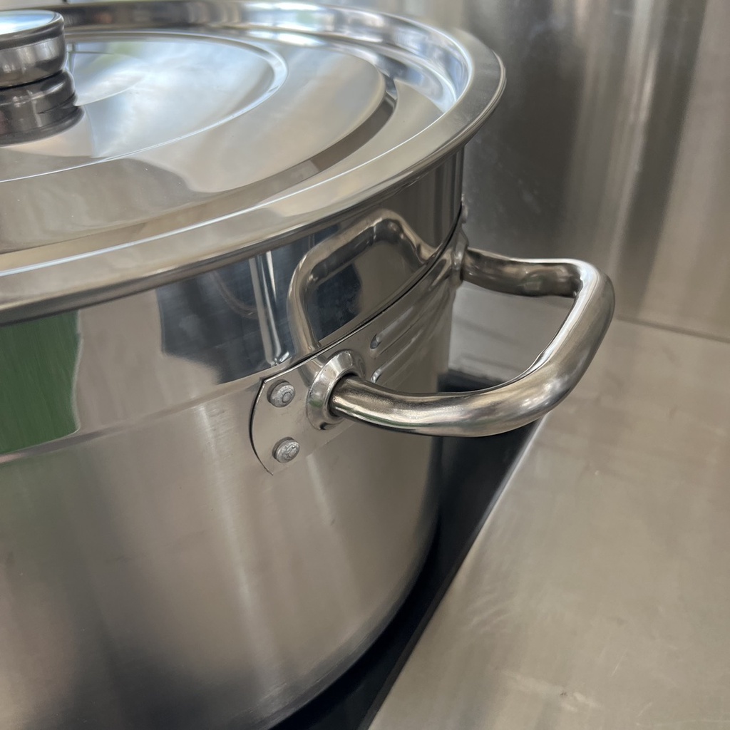 Nồi Inox luộc gà 22L/ 32L/ 42L/ 52L đáy 3 lớp bắt từ siêu bền, hầm xương nấu canh v,v