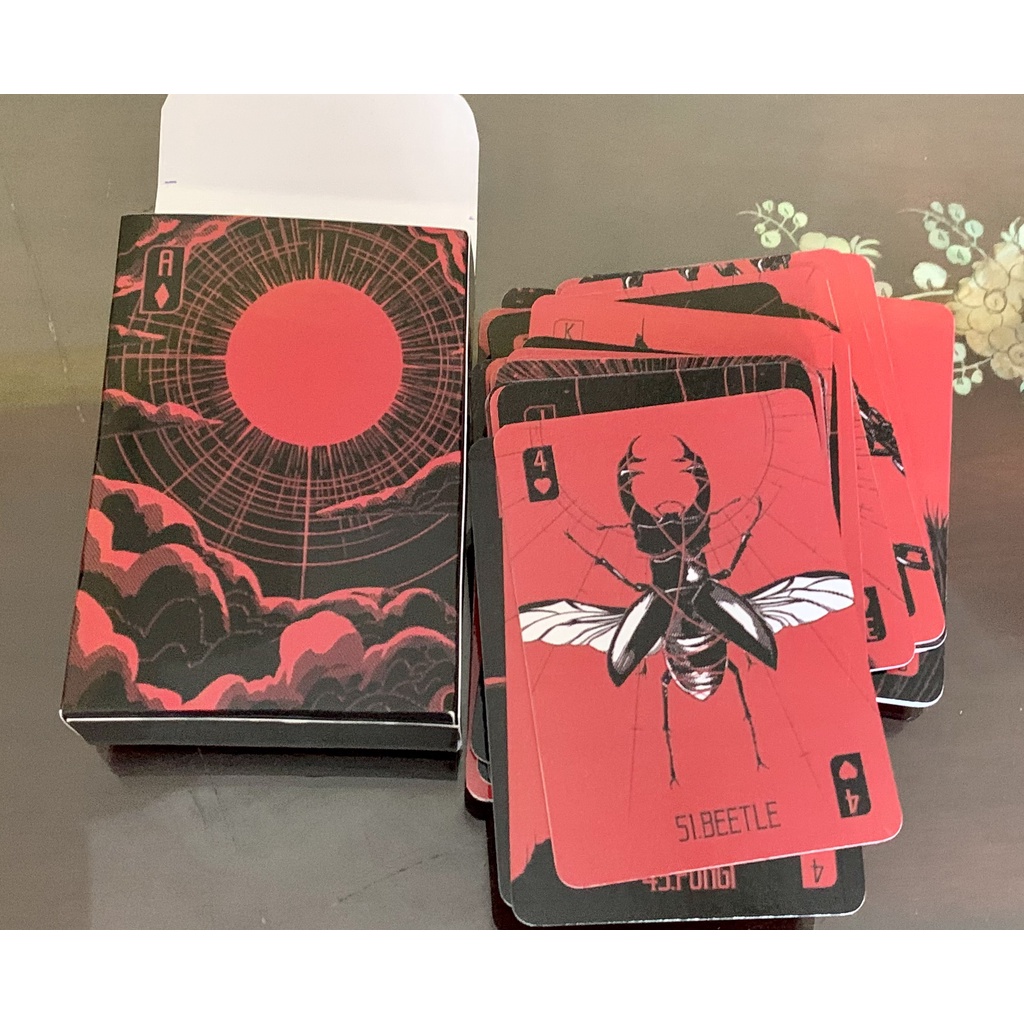 Bộ bài Red Hand Lenormand size 6.3 x 8.8 cm
