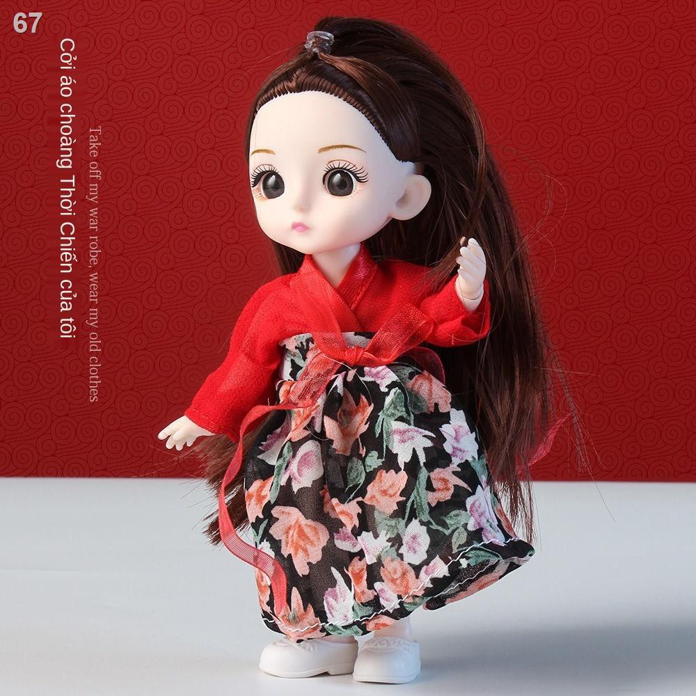 Trang phục cổ 17cm Hanfu mini Yeluoli Barbie Bộ búp bê nhỏ có thể thay đổi thành nữ công chúaE