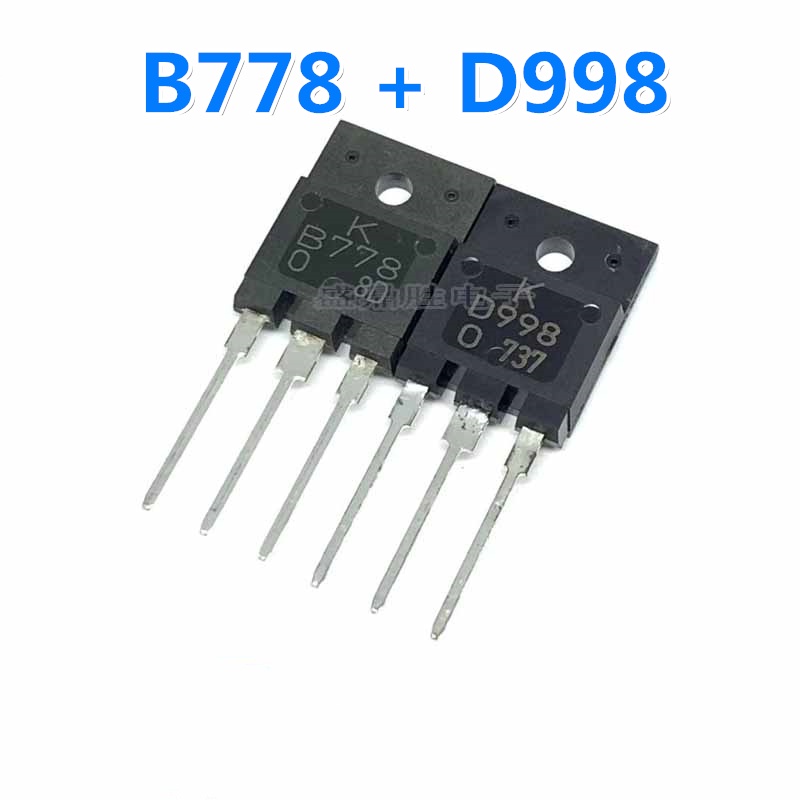 2SB778 4 2SD998 2 cặp TO-3PF B778 + 2 IC khuếch đại âm thanh D998, chất lượng đảm bảo pxa12 + IC,