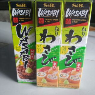 Mù tạt xanh Wasabi S&B tuýp 43g