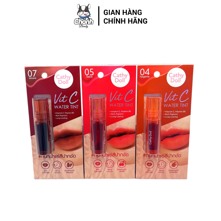 Son Tint Siêu Lì CATHY DOLL VIT C WATER TINT 2.7G