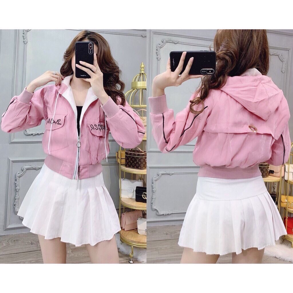 🌟HCM🌟🌺️⚡ Áo Khoác Dù Hot Nhất 2021 Dành Cho Nữ AKDN02 🌺