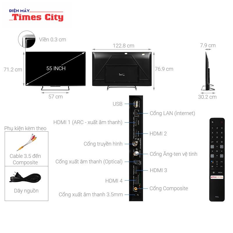 Tivi QLED TCL 4K 55 inch 55C728 | BigBuy360 - bigbuy360.vn