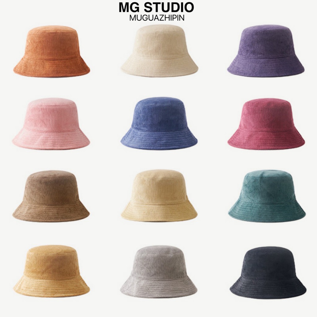 Mũ Tai Bèo MG STUDIO Chất Nhung Gân 12 Màu Sắc Xinh Xắn Tùy Chọn