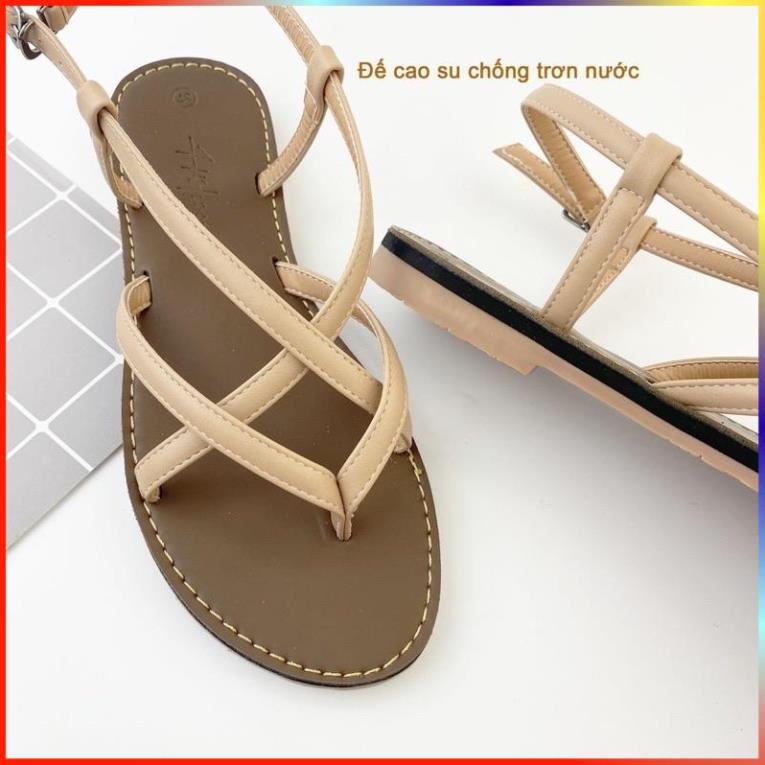 Sandal bệt nữ da lì đế kếp VNXK, xăng đan nữ xỏ ngón mềm êm dễ phối đồ nữ đi Biển, đi chơi, hàng chuẩn xịn loại 1