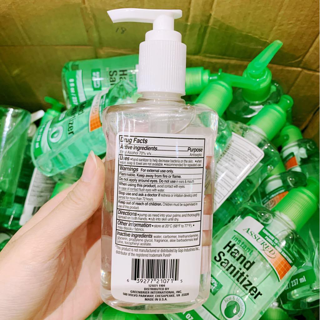 Nước Rửa Tay Khô Assured Instant Hand Sanitizer ( 237mL ) | BigBuy360 - bigbuy360.vn