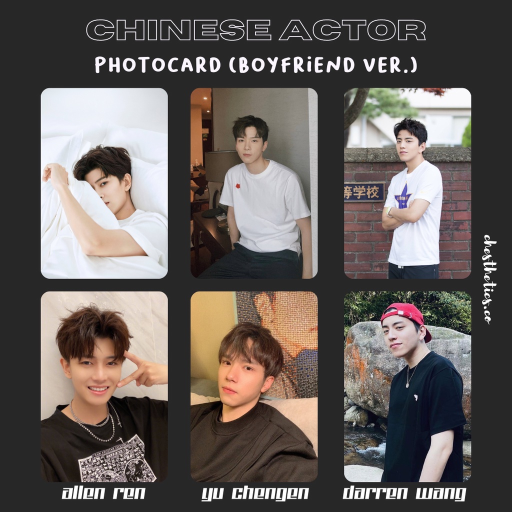 [ CHINA ACTOR ] Ảnh Card Bo Góc Diễn Viên Nam Trung Quốc - Chủ Đề Boyfriend [ PHOTOCARD ]