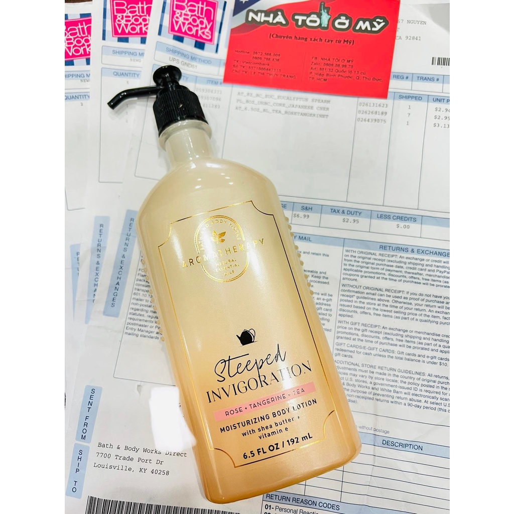 SỮA TẮM - LOTION - MIST - XỊT GỐI DÒNG AROMATHERY BBW