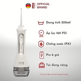 Máy tăm nước LEBENLANG cầm tay LBT1486 chống thấm IPX7, tặng kèm đầu xịt và túi vải đựng máy cao cấp - hàng chính hãng