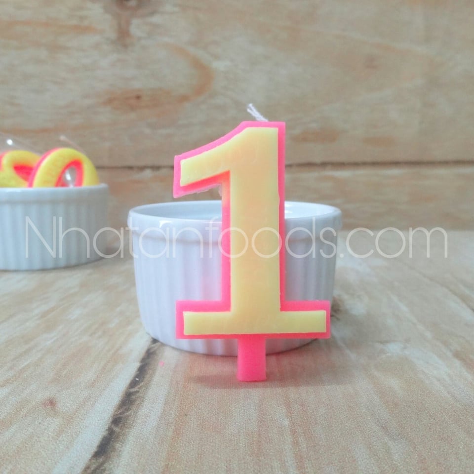 Nến số sinh nhật (số 0 đến số 9) - 1 hộp 20 cái