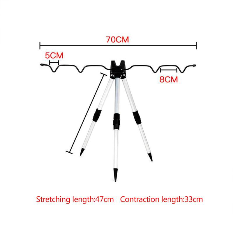 Giá Đỡ Cần Câu Cá 2 Đoạn Bằng Hợp Kim Nhôm