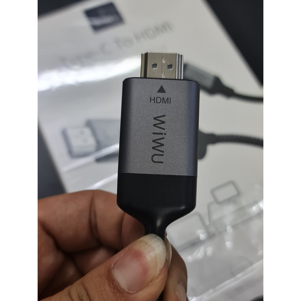 [ SALE  HOT]Cáp HDMI Xuất Hình Ảnh Điện Thoại Ra TV Bằng Cổng Type-C WIWU hỗi trợ(Samsung dex)