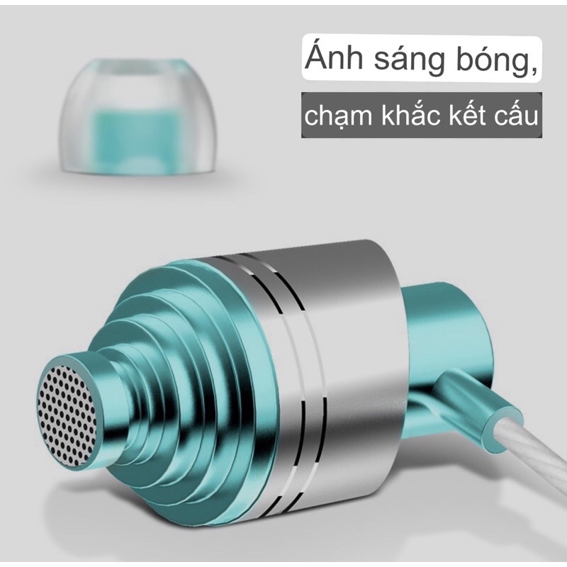 Tai Nghe Gaming kim loại bass mạnh Có Dây Nhét Tai Chơi Game Chống Ồn Có Mic In Ear Cho PC IPPlus và các dòng điện thoại