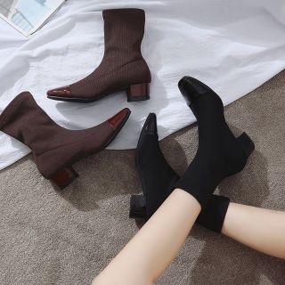 Boot nữ thun cao cổ