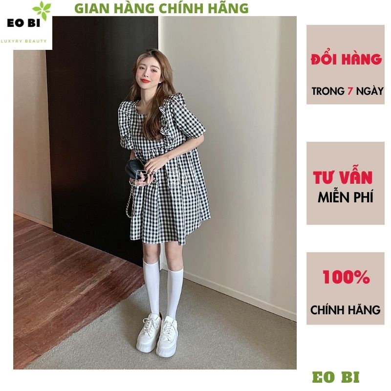 Váy babydoll đôi bạn thân kiểu dáng hàn quốc ulzzang ,đầm công chúa tiểu thư bánh bèo dễ thương -EOBI