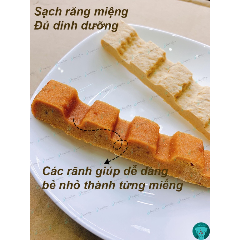 [SẠCH RĂNG]Treat Thưởng Huấn Luyện JFamille, Thanh Bar Protein Vị Gà và Cá, Bổ Sung Dinh Dưỡng Cho Thú Cưng. JF131