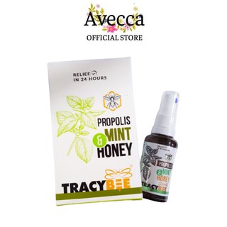 Keo Ong Xịt Giảm Ho, Đau Họng Vị Bạc Hà Cho Người Lớn Và Trẻ Em Từ 2 Tuổi Tracybee Propolis Mint & Honey 30ml