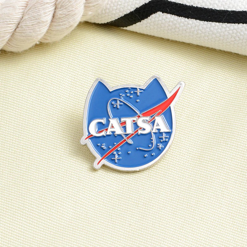 Pin cài áo huy hiệu mèo CATSA - GC355