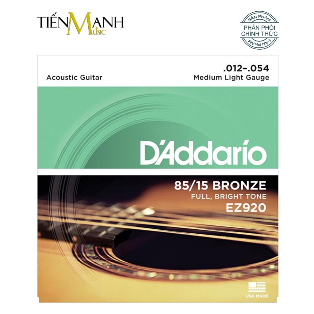 D'Addario EZ890, EZ900, EZ910, EZ920 - Bộ Dây Đàn Acoustic Guitar DAddario