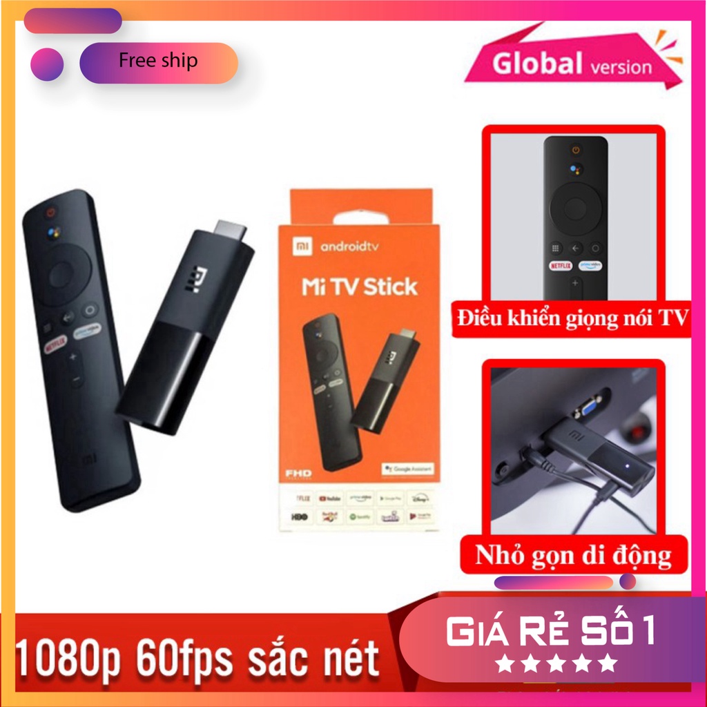 $$$$ Xiaomi Mi TV Stick Android Tv box Quốc Tế tìm kiếm giọng nói Tiếng Việt $$$