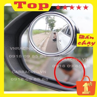 Gương cầu lồi gắn kính hậu ô tô xoay 360 xóa điểm mù