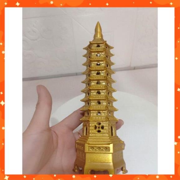 THÁP BÚT VĂN SƯƠNG BẰNG ĐỒNG 7 tầng, 9 tầng cao 17 - 20 cm[