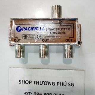 Bộ chia 1 ra 3 tín hiệu truyền hình cáp, Camera (Hiệu PACIFIC)
