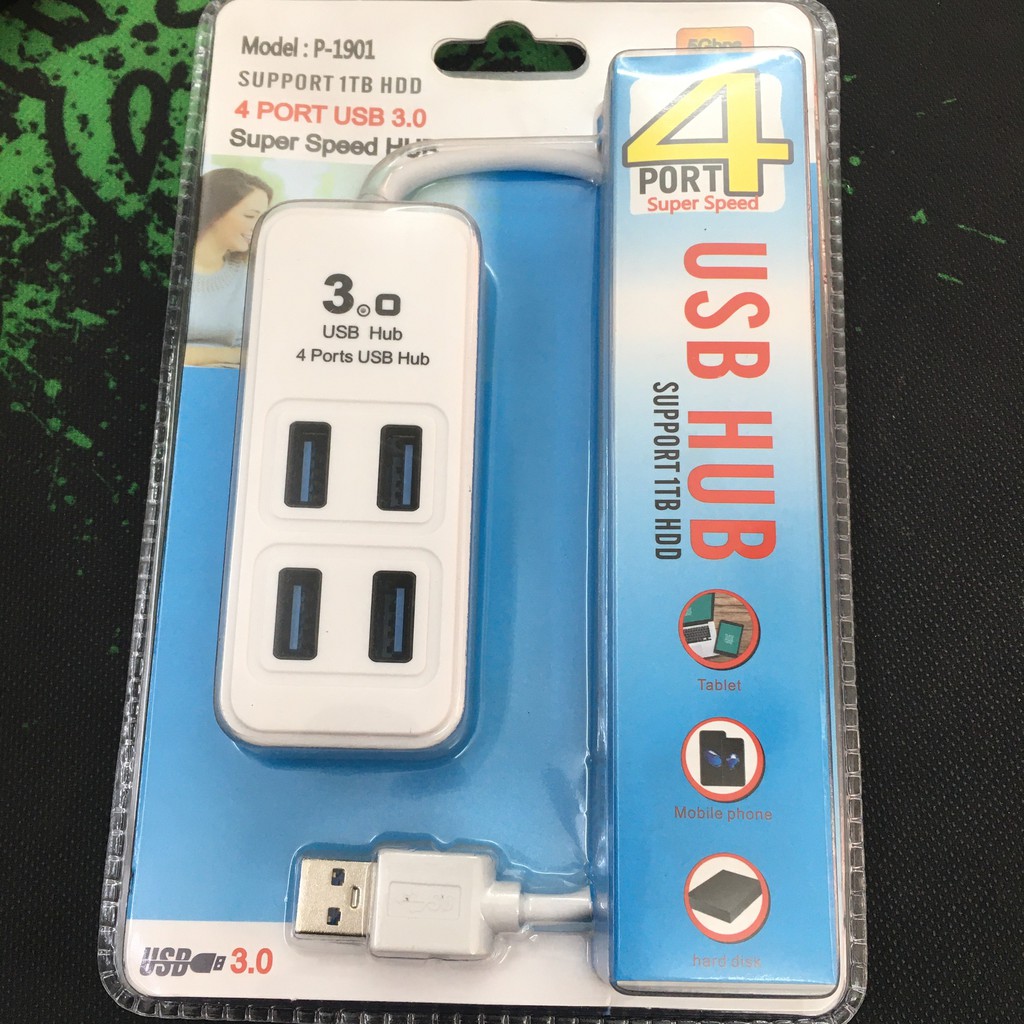 Cổng Usb⚡️Bộ Chia Usb 4 Cổng 3.0 Giao Màu Ngẫu Nhiên⚡️C.Brand