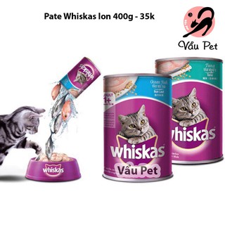 Thức ăn cho mèo Pate Whiskas mèo lớn Lon 400g
