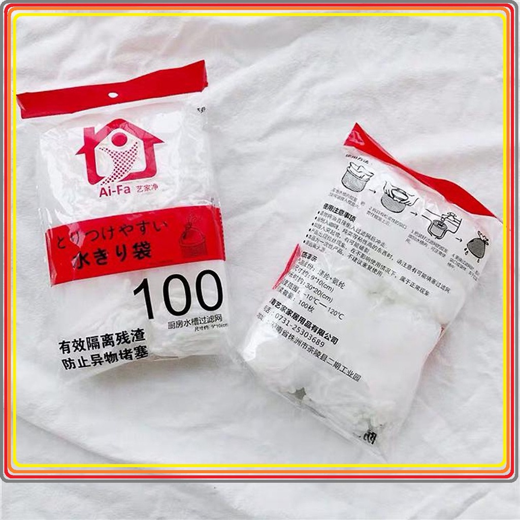 Combo 100 Túi Lọc Rác Bồn Rửa Chén , Bát Freeship Túi Lưới Lọc Thức Ăn Thừa , Ngăn Tắc Đường Ống Nước