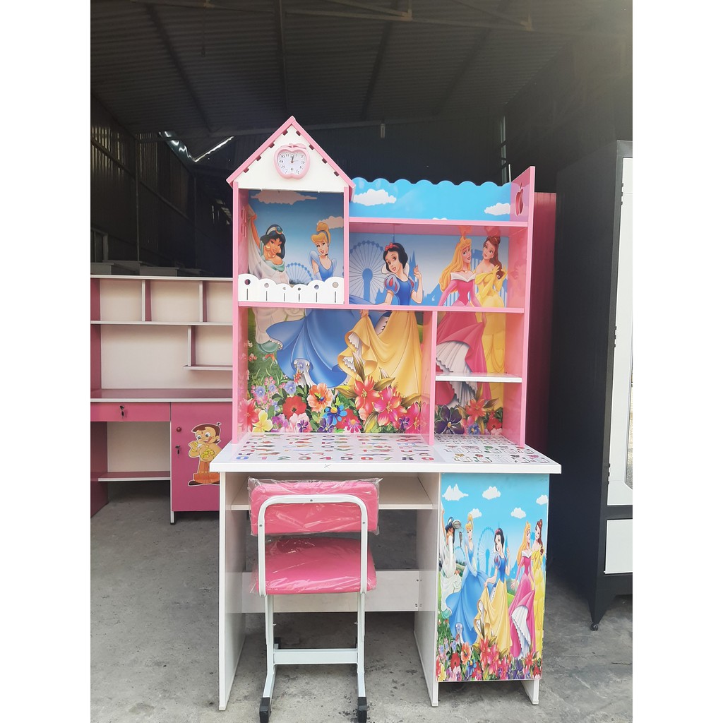 Bàn học sinh nhựa in hình dễ thương cho bé, bảo hành 2 năm | BigBuy360 - bigbuy360.vn