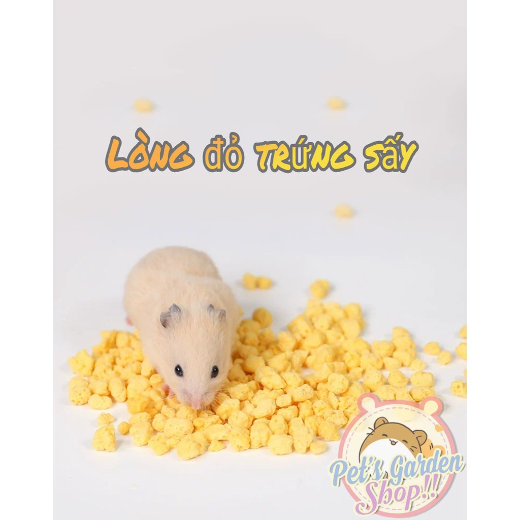 Lòng đỏ trứng sấy cho hamster, mèo...