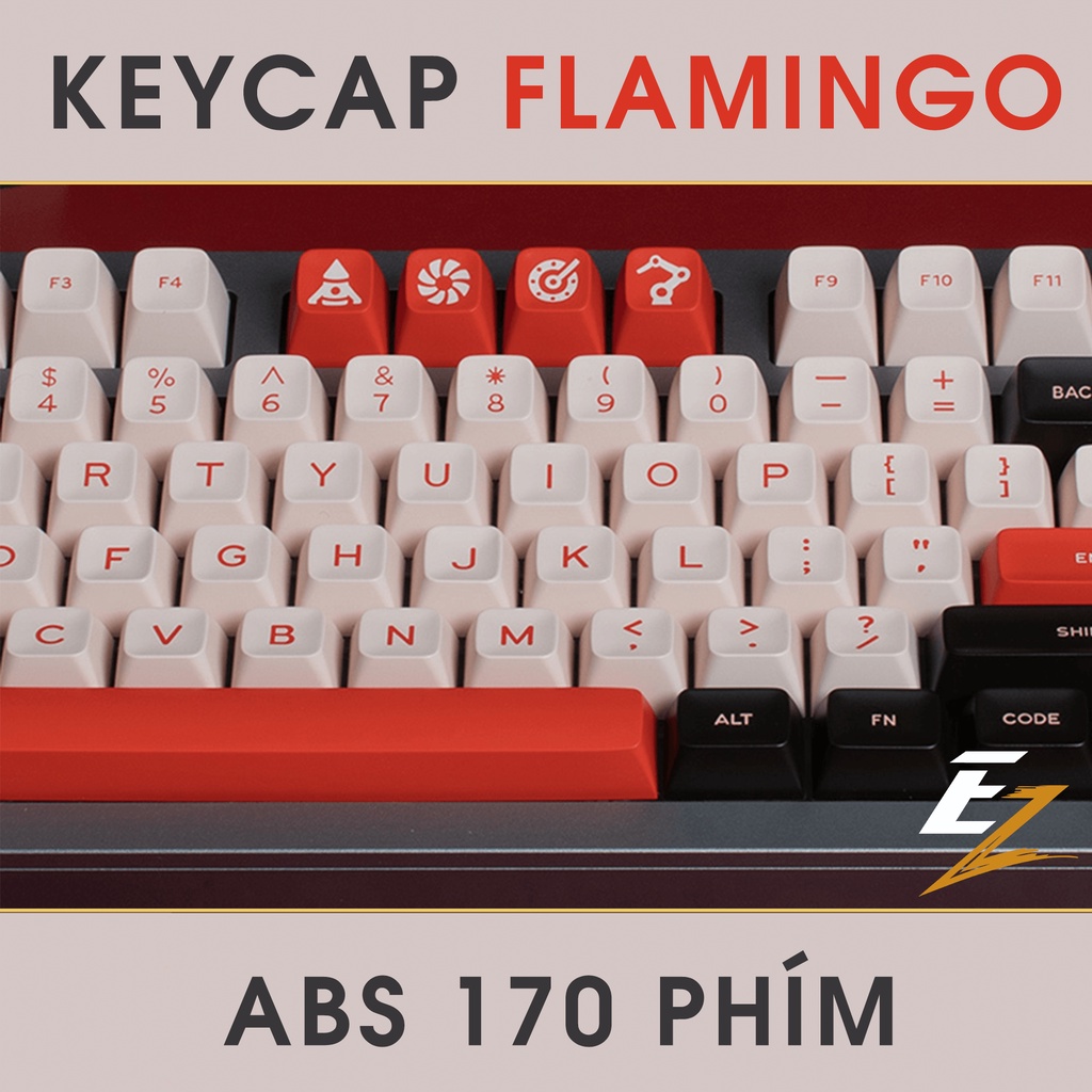 Keycap Cho Bàn Phím Cơ Aifei Flamingo SA Profile ABS 170 Phím | EZPC