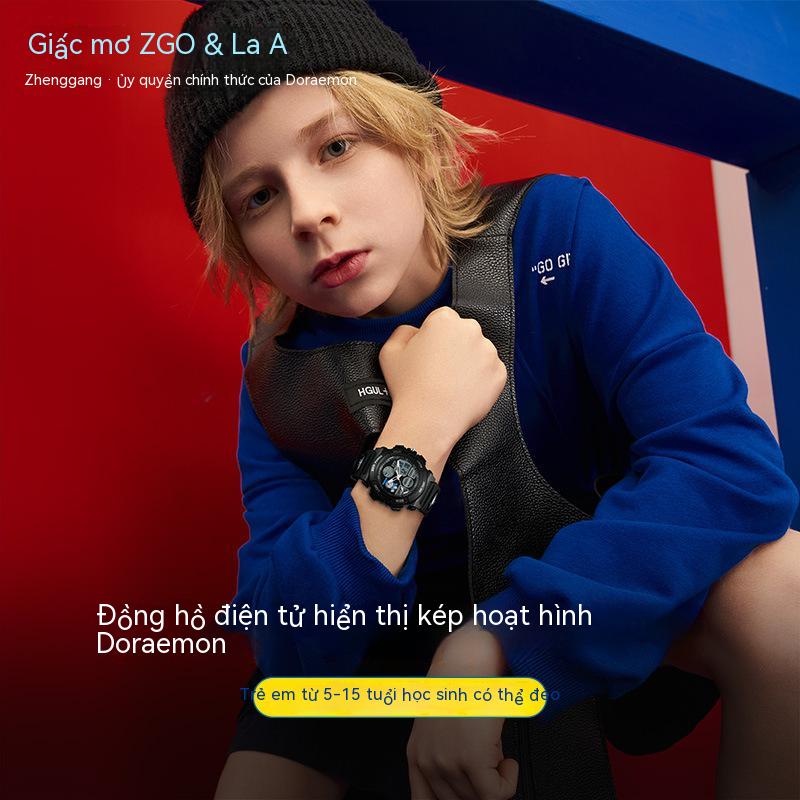 Đồng hồ điện tử chống nước đa năng Doraemon đồng hồ thể thao học sinh chống nước đồng hồ đa năng đồng hồ thời trang thích hợp làm quà tặng